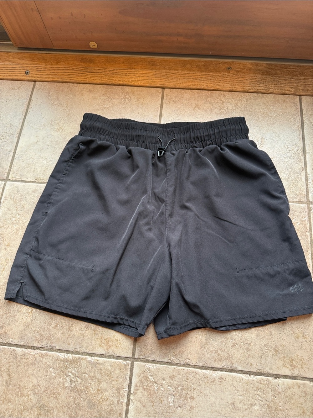 Cory Vines Black Athletic Shorts with Elastic Waist